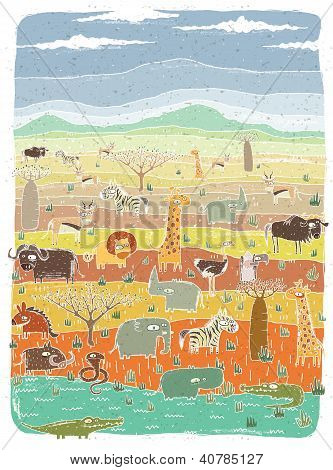 afrikanische Tiere