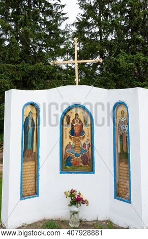 Russia - August 19, 2020. The Holy Key. Okovetsky Holy Spring. Okovtsy, Selizharovsky District, Tver