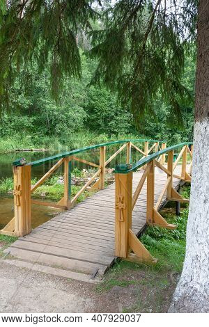 Russia - August 19, 2020. The Holy Key. Okovetsky Holy Spring. Okovtsy, Selizharovsky District, Tver