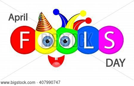 April 1st Typographic Composition, Vector Art Illustration.