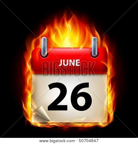 Burning calendar