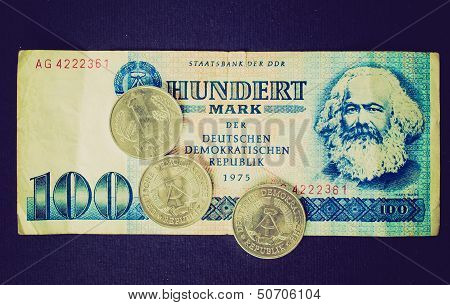 Retro Look Ddr Banknote