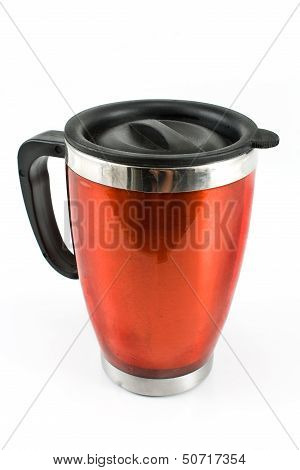 Red Thermos For Coffee