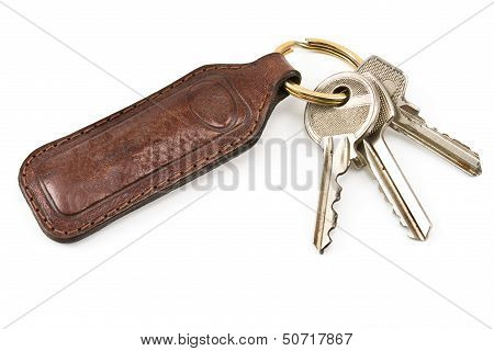 Keys With Leather Tag