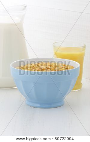 Delicious Corn Flakes Breakfast