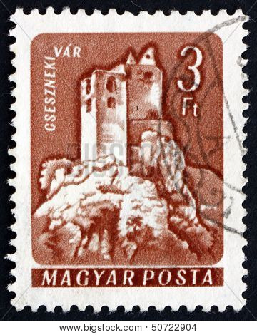Postage Stamp Hungary 1964 Castle Of Csesznek