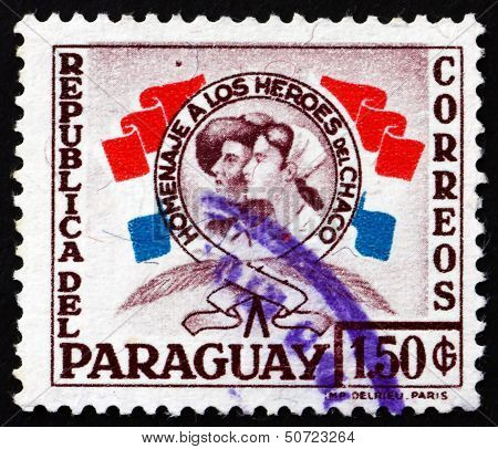 Postage Stamp Paraguay 1957 Heroes Of The Chaco War