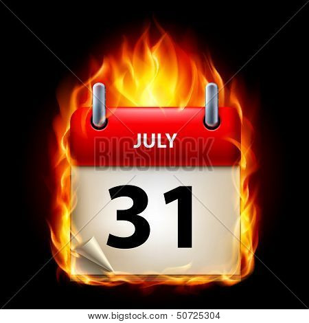 Burning calendar