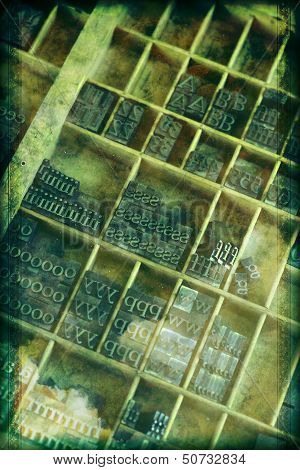 Grunge Letterpress Background