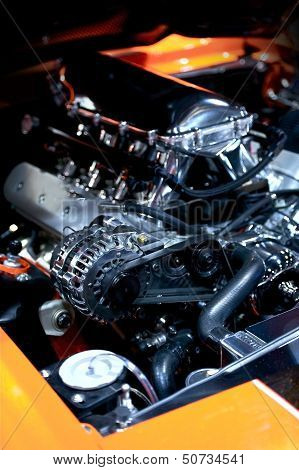 Muscle Car Under The Hood