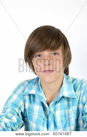 Portrait Of A Teenage Boy, Smiling