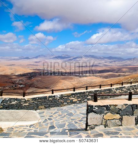 Fuerteventura landscape, desert, Canary islands, Spain