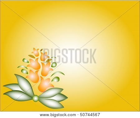Background Frame with Flowers
