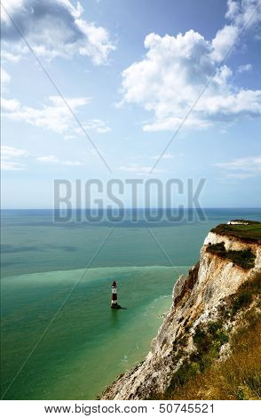 Portrait view of Beachy Head