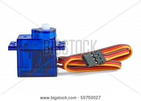 Small Blue Servo-unit For Rc Modelling