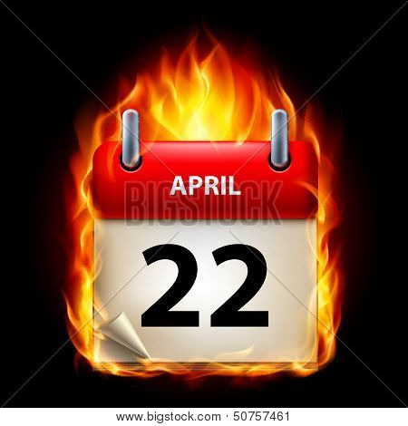 Burning calendar