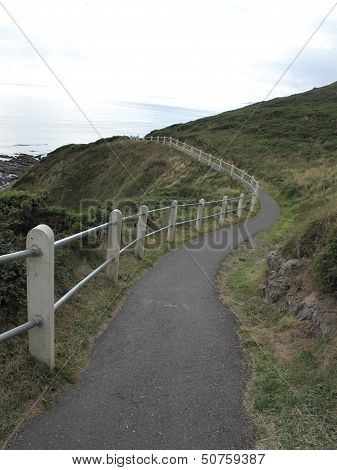 Fenced Coastal Footpath