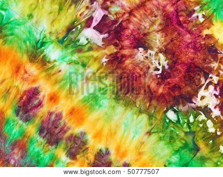Abstract Pattern Of Cold Painted Batik