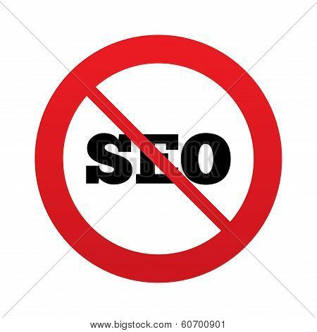 SEO sign icon. Search Engine Optimization symbol.