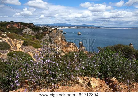 View of Praia do Camilo Algarve Portugal