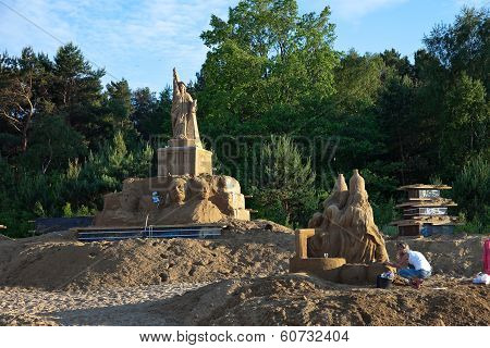 IV International Gdansk Plener Sculptures Made Of Sand