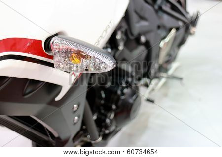 Motorcycle Front Light Closeup