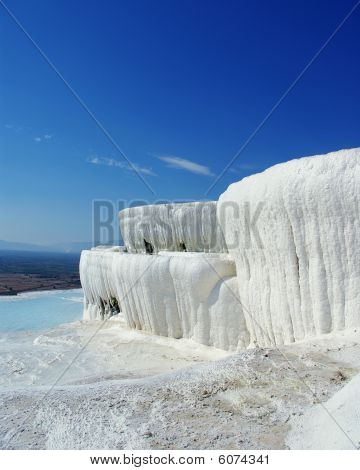 Pamukkale sněhu iluze