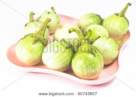 Cockroach Berry Or Green Eggplant Isolated