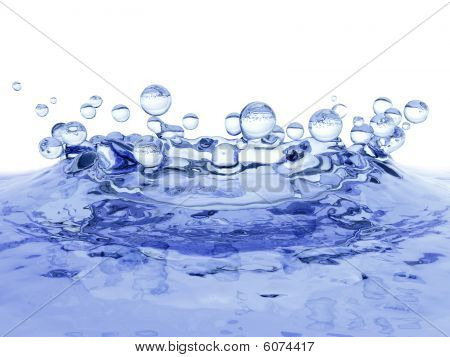 Isolierte Water splash