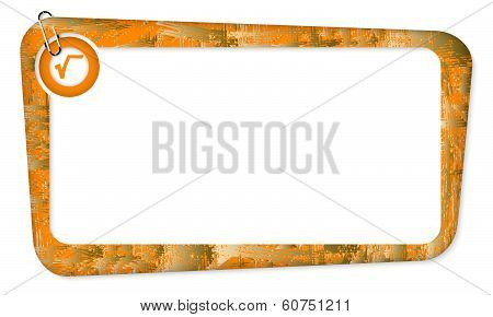 Box For Insertion Text With Orange Radix