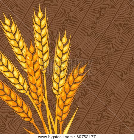 Background with ears of wheat.