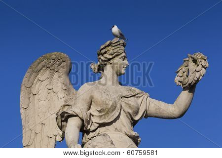 Statue In The Castle Of Versailles, Yvelines, France
