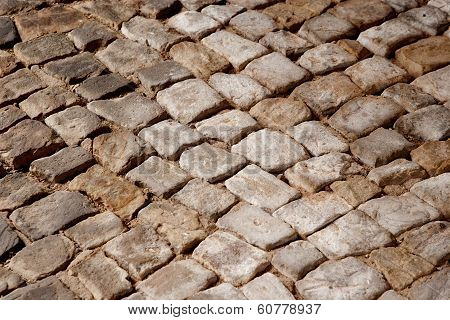 Rough Texture Of Roadway Pavement