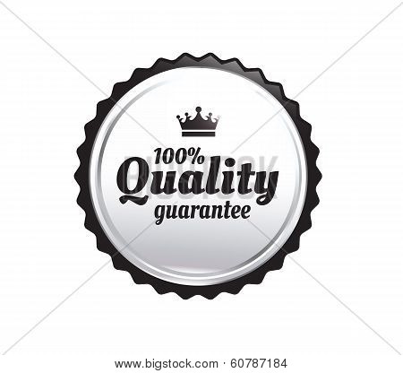 Silver Premium Quality Badge