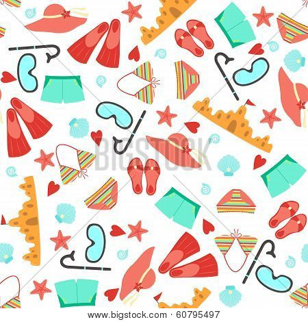 Summer Seamless Pattern.