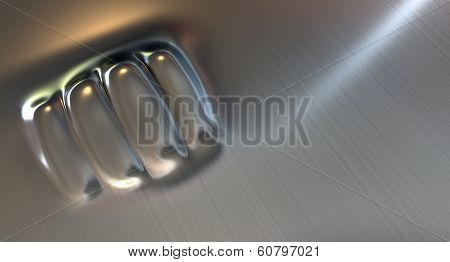 Fist Punched Metal