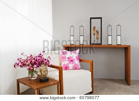 Bright Sofa Seat In Luxury Interior Decoraton