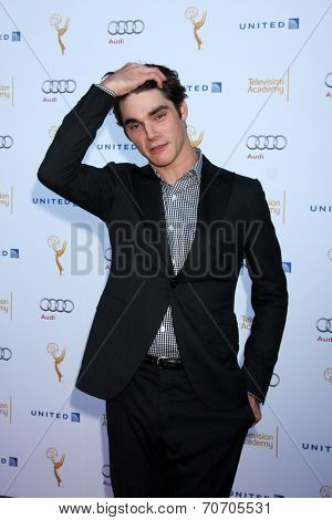 LOS ANGELES - AUG 23:  RJ Mitte at the Television Academy's Perfomers Nominee Reception at Pacific Design Center on August 23, 2014 in West Hollywood, CA