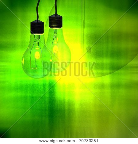 Light Blub With Nice Background Color