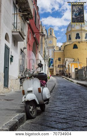 Procida Island View Of An Alley