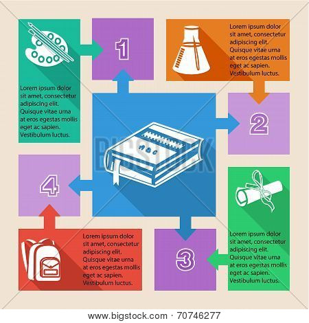Back to school infographic elements