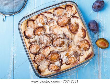 Homemade Clafoutis With Plums