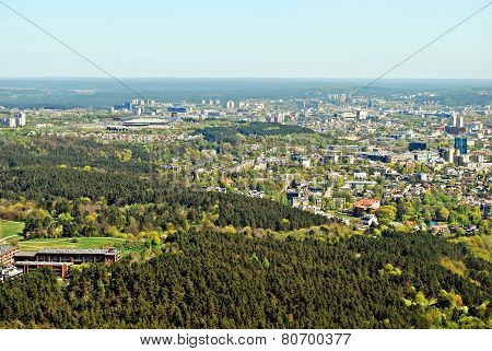 Vilnius City Capital Of Lithuania Aerial View