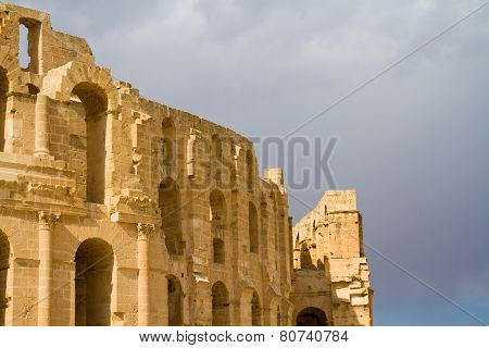 Roman colosseum at El Djem
