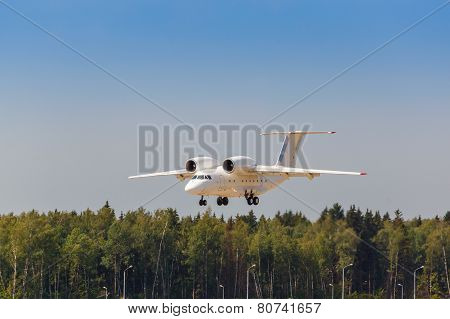 White Jet Passenger Aircraft