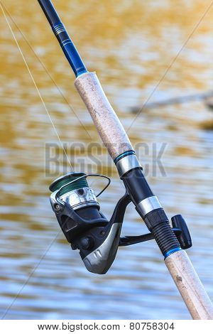 Fishing Rods On Riverside