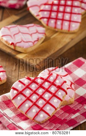 Homemade Pink Valentine's Day Cookies