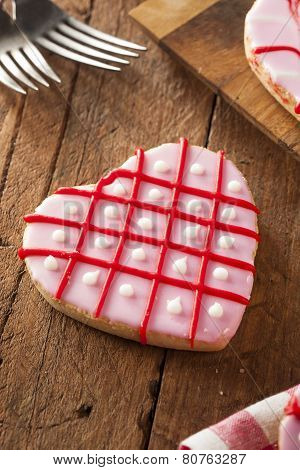 Homemade Pink Valentine's Day Cookies