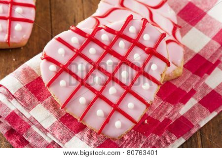 Homemade Pink Valentine's Day Cookies