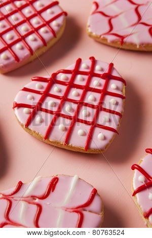 Homemade Pink Valentine's Day Cookies